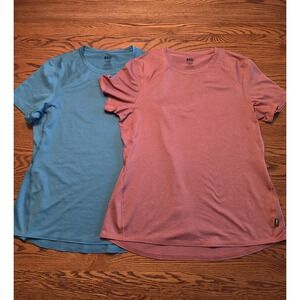 REI Co-op Lightweight Base Layer Tops Womens Large Short Sleeve Lot Of Two